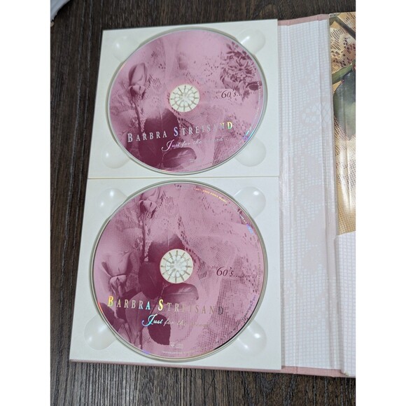 1991 Boxed Disc Set Barbra Streisand CDs Just for the Record Hits 1960s-1980s - Picture 3 of 14